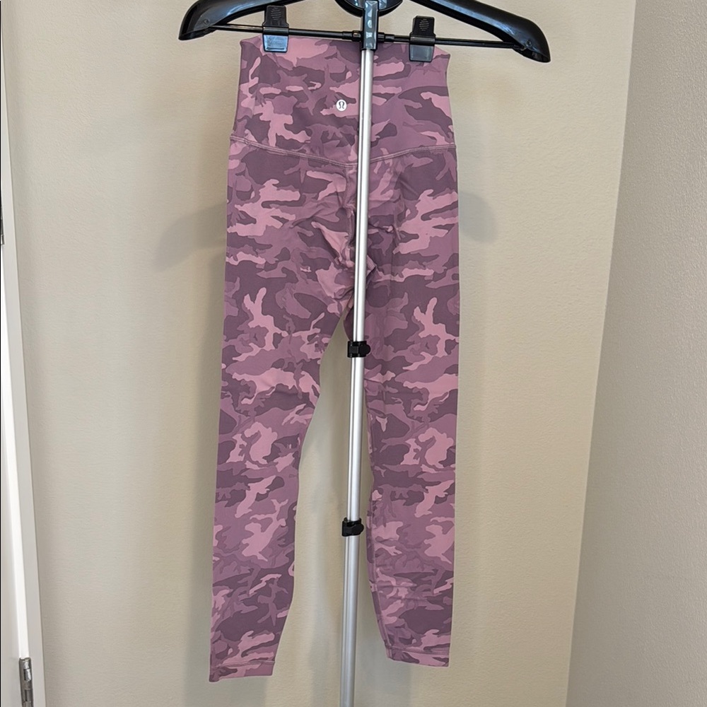 Lululemon - Align leggings, Size 4, 25” Pink Camo Leggings - Picture 2 of 3